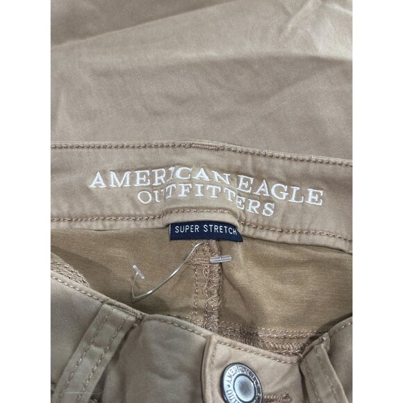 American Eagle Outfitters Womens Super Stretch Jegging Pants Size 2 Regular Beig - Picture 3 of 9